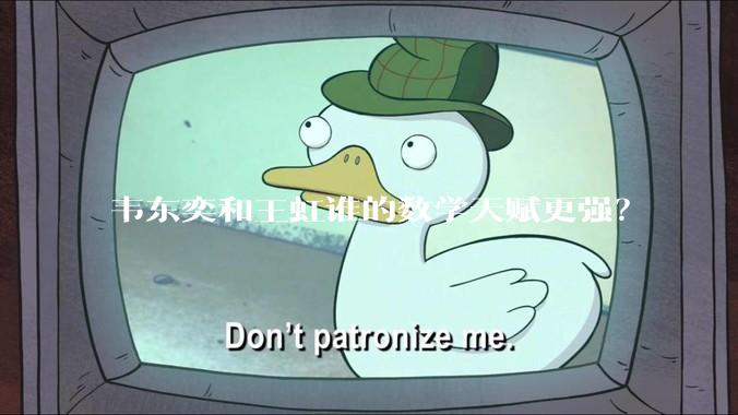 韦东奕和王虹谁的数学天赋更强？