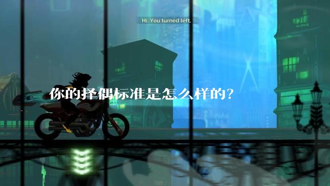 你的择偶标准是怎么样的？